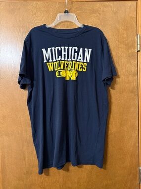 Champion Michigan Wolverines Navy Graphic Tee